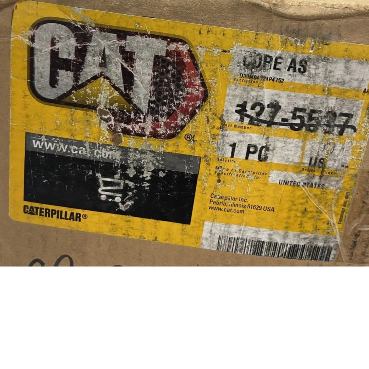 127-5537 Genuine CAT Oil Cooler Core