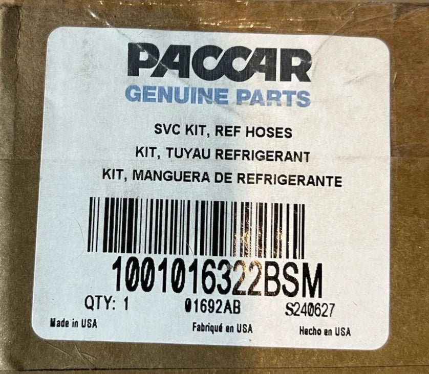1001016322BSM Genuine Paccar Refrigerant Hose Kit