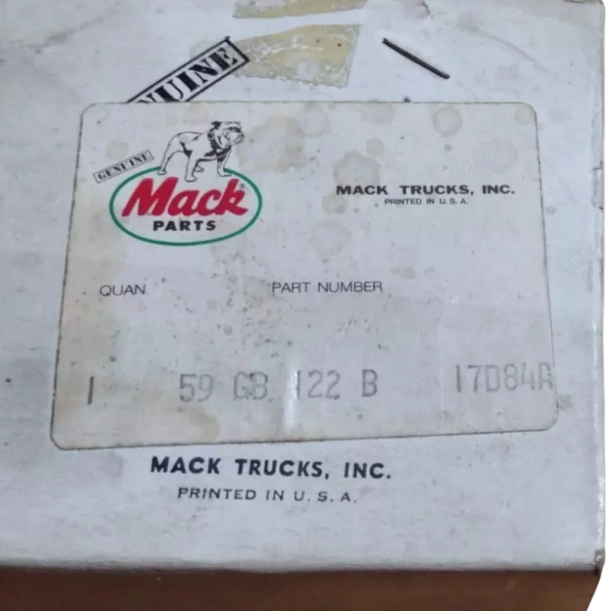 59GB122B Genuine Volvo Bushing - Truck To Trailer