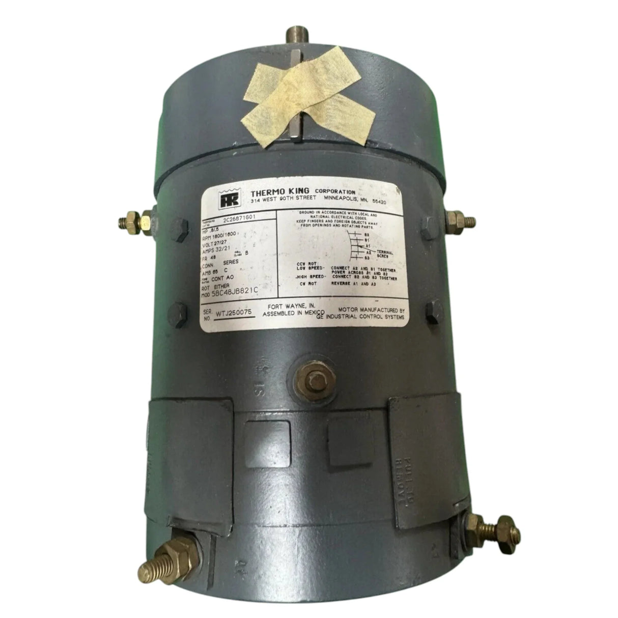 2C26871G01 Genuine Thermo King Motor 27V - Truck To Trailer