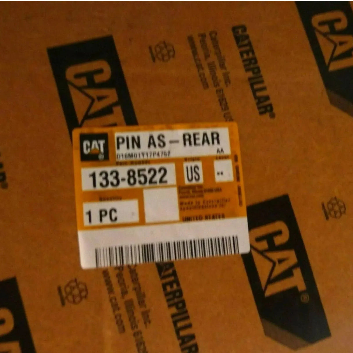 133-8522 CAT Outside Diameter Linkage Pin - Truck To Trailer