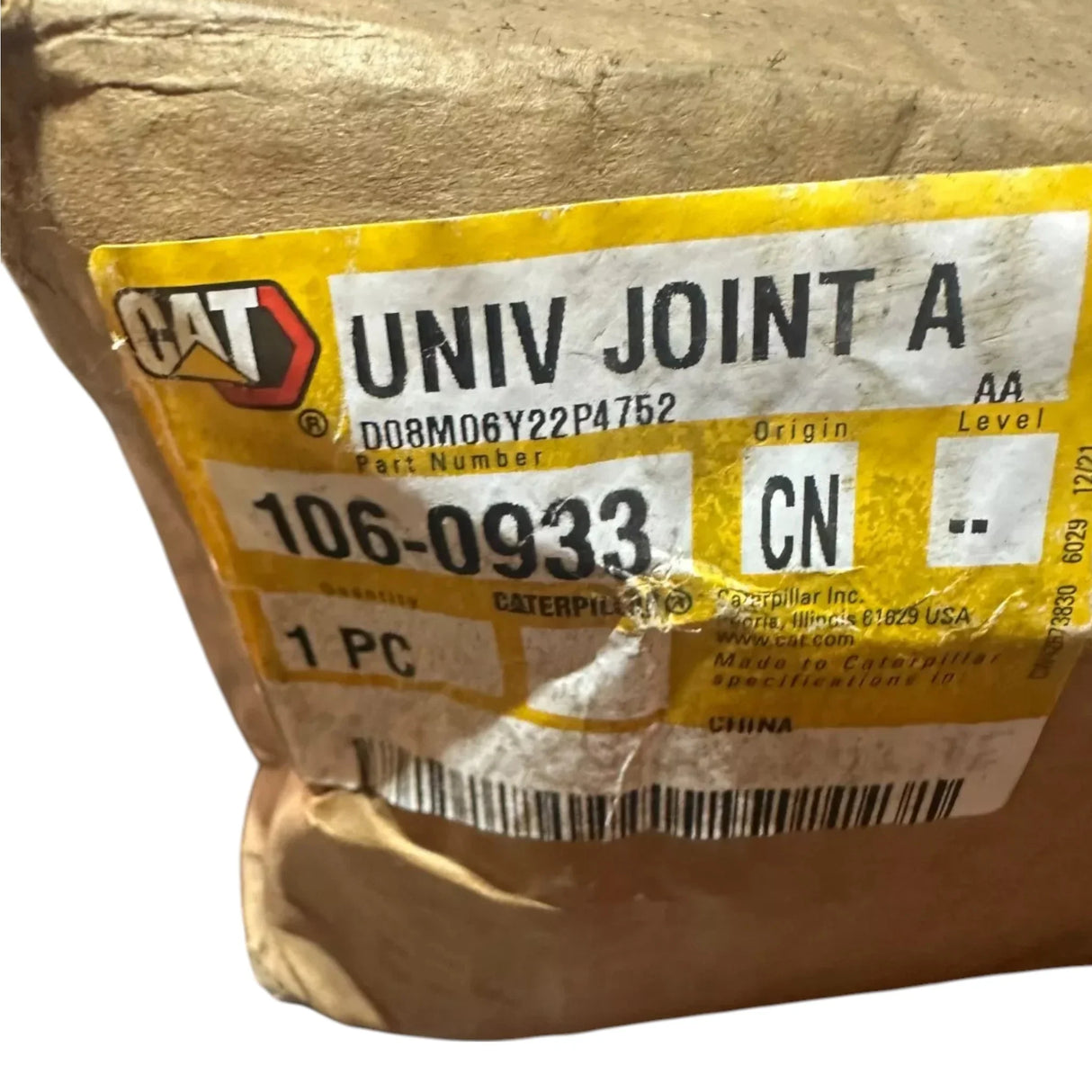 106-0933 CAT Universal Joint Assembly - Truck To Trailer