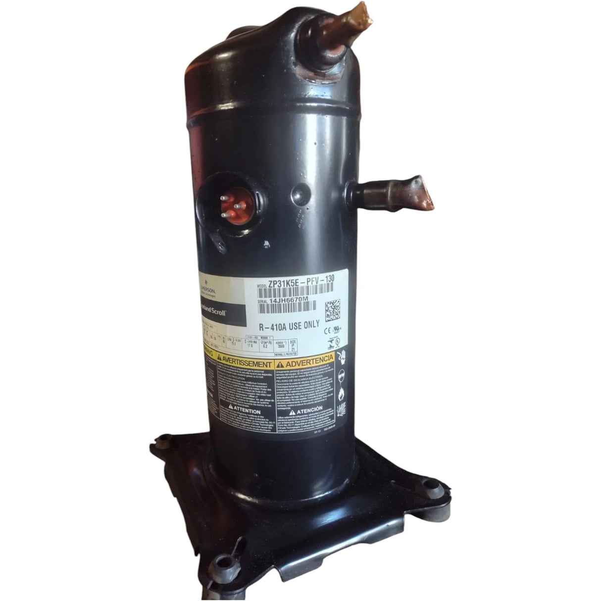 ZP31K5E-PFV-130 Genuine Copeland Scroll Compressor 208-230 - Truck To Trailer