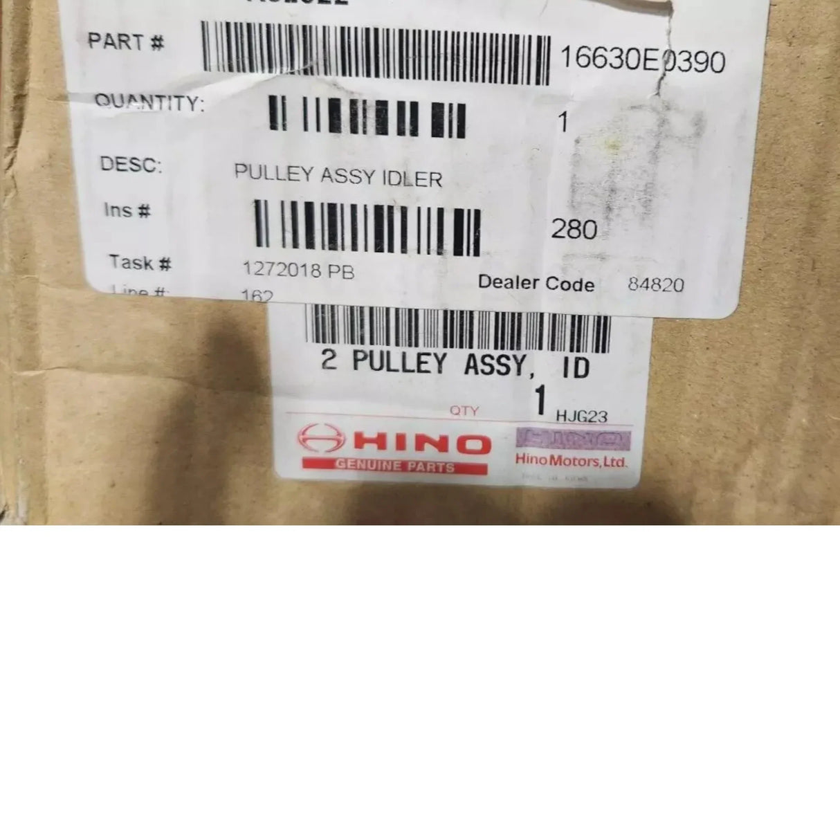 16630-E0390 Genuine Hino Idler Pulley - Truck To Trailer
