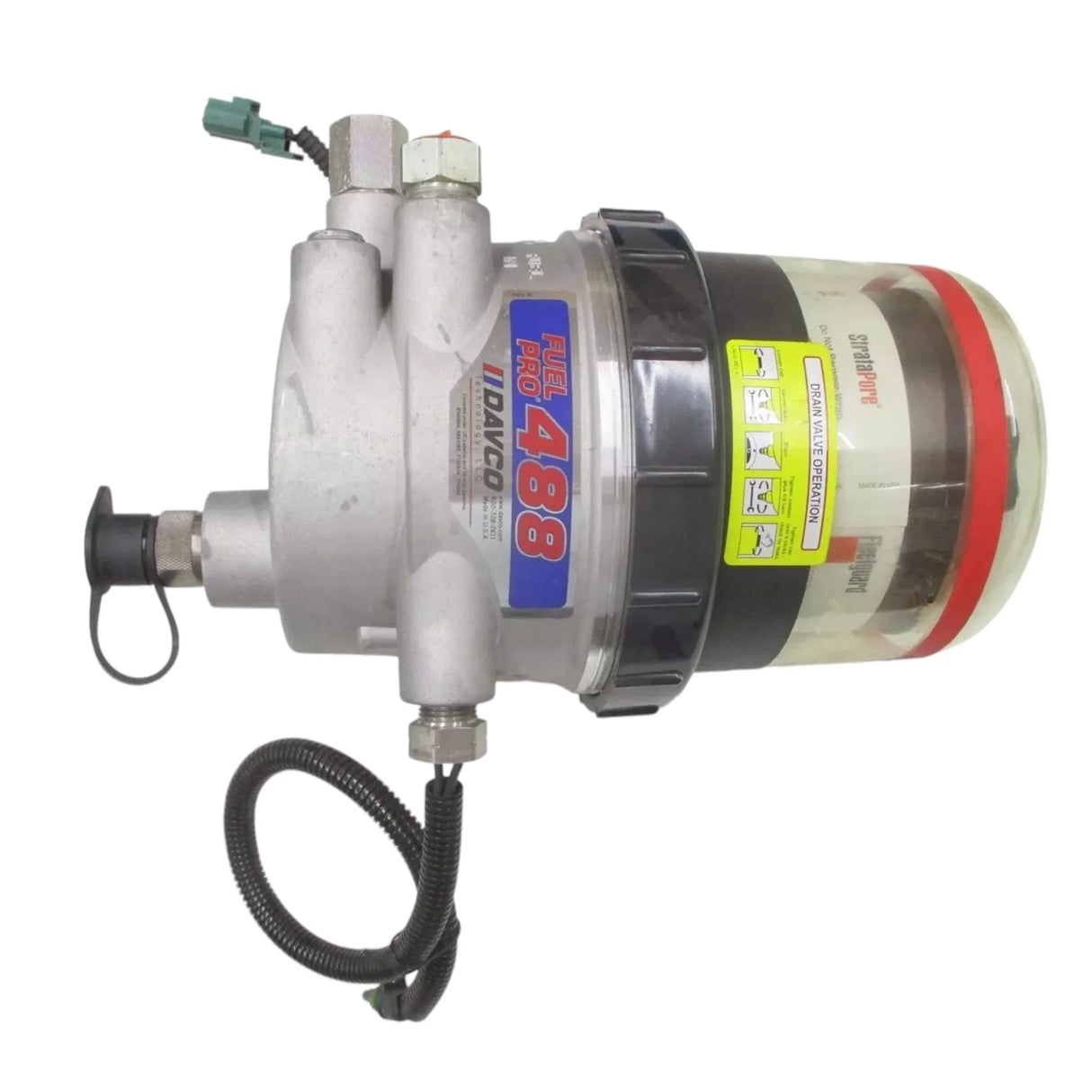 4104341C91 Davco Fuel Filter 488 W/12 Volt Heat 8 Micron Wif Esoc - Truck To Trailer