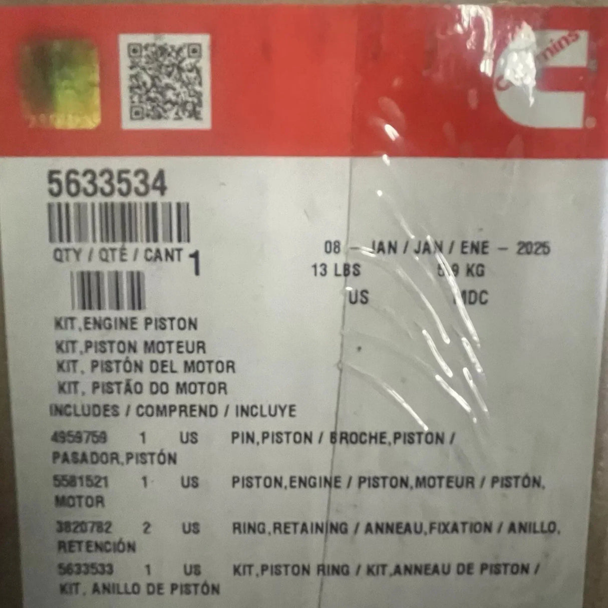 4309495 Genuine Cummins Engine Piston Kit - Truck To Trailer