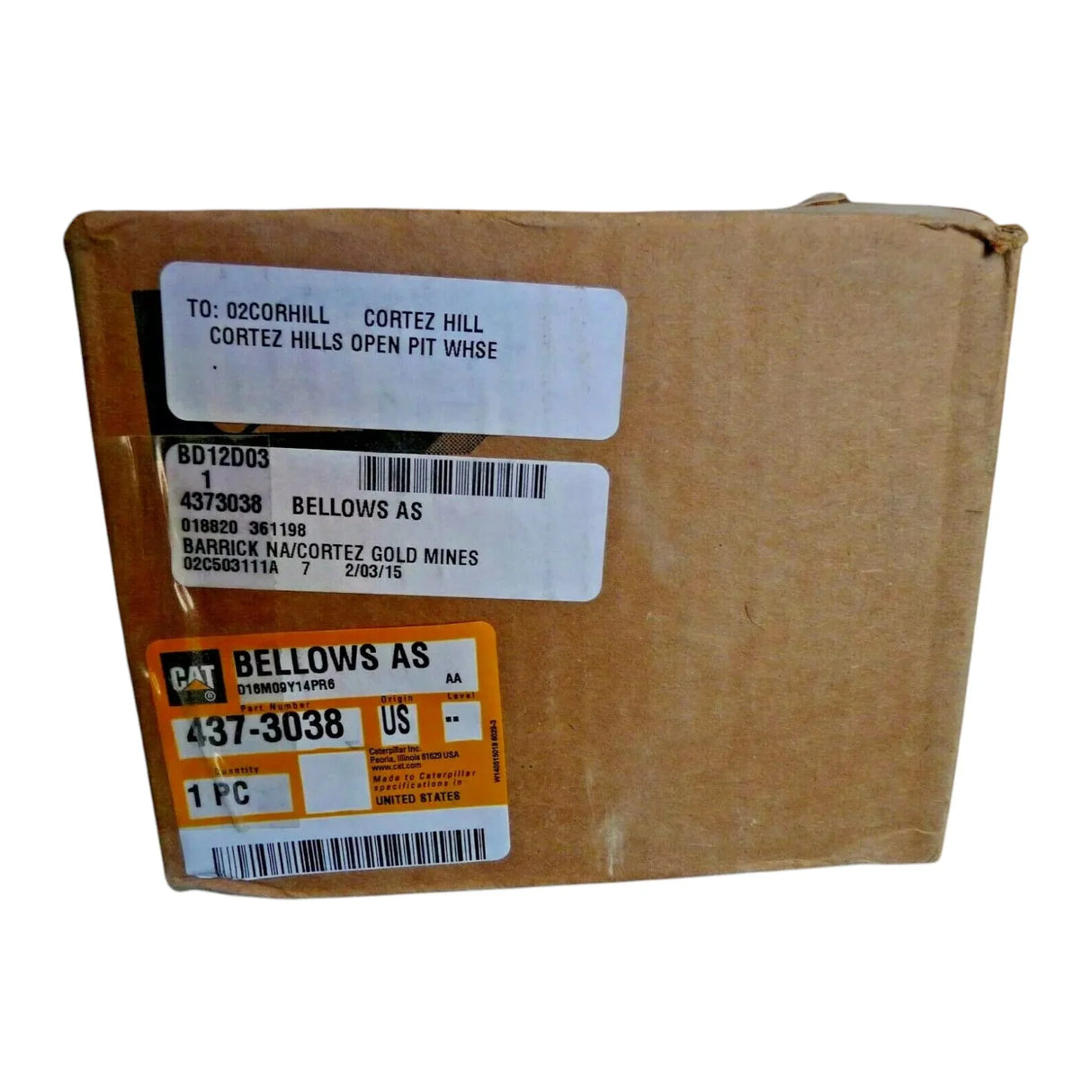 437-3038 CAT Long Exhaust Manifold Bellow - Truck To Trailer