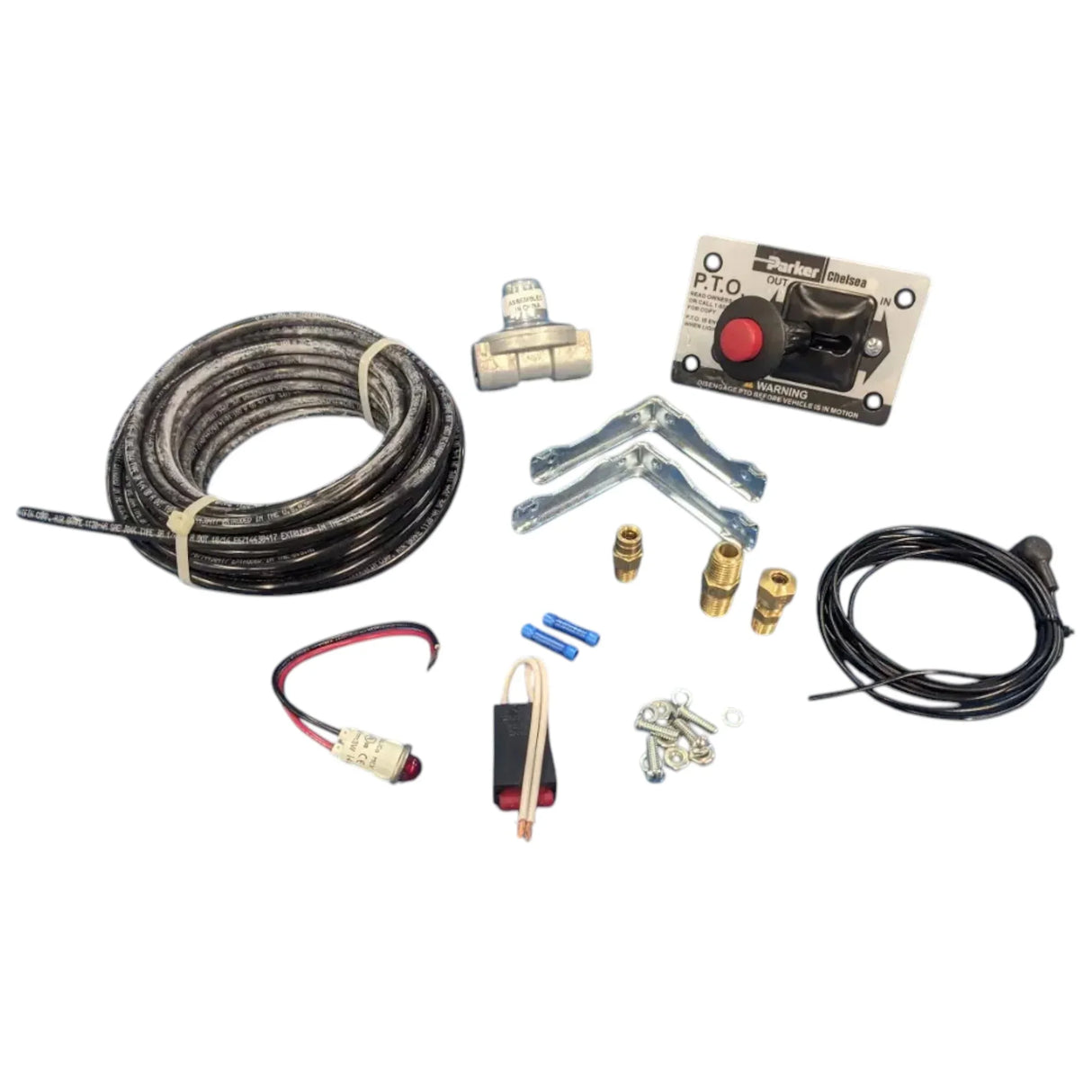 328388-98X Genuine Chelsea Power Take Off Air Shift Cylinder Installation Kit - Truck To Trailer