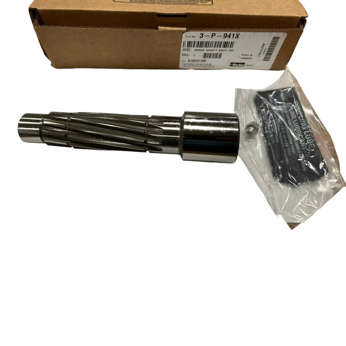 3-P-941X Genuine Parker Drive Shaft Assembly - Truck To Trailer