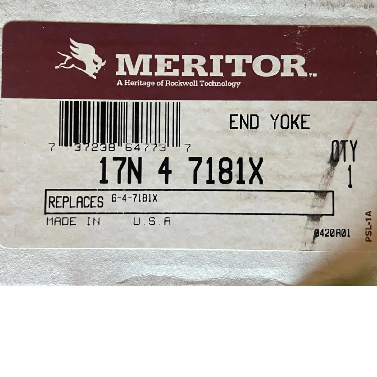 17N4-7181X Genuine Meritor End Yoke Assembly - Truck To Trailer