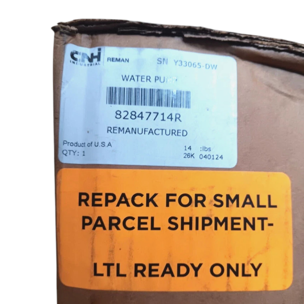 82847714R Genuine CNHI Water Pump