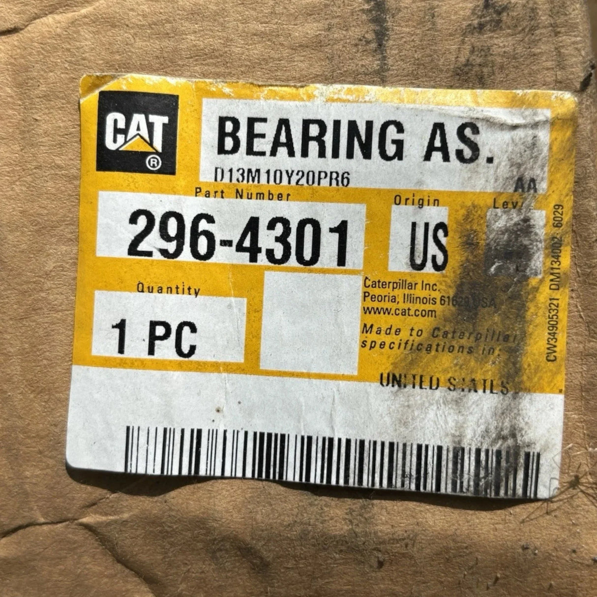 296-4301 CAT Bearing Midship - Truck To Trailer