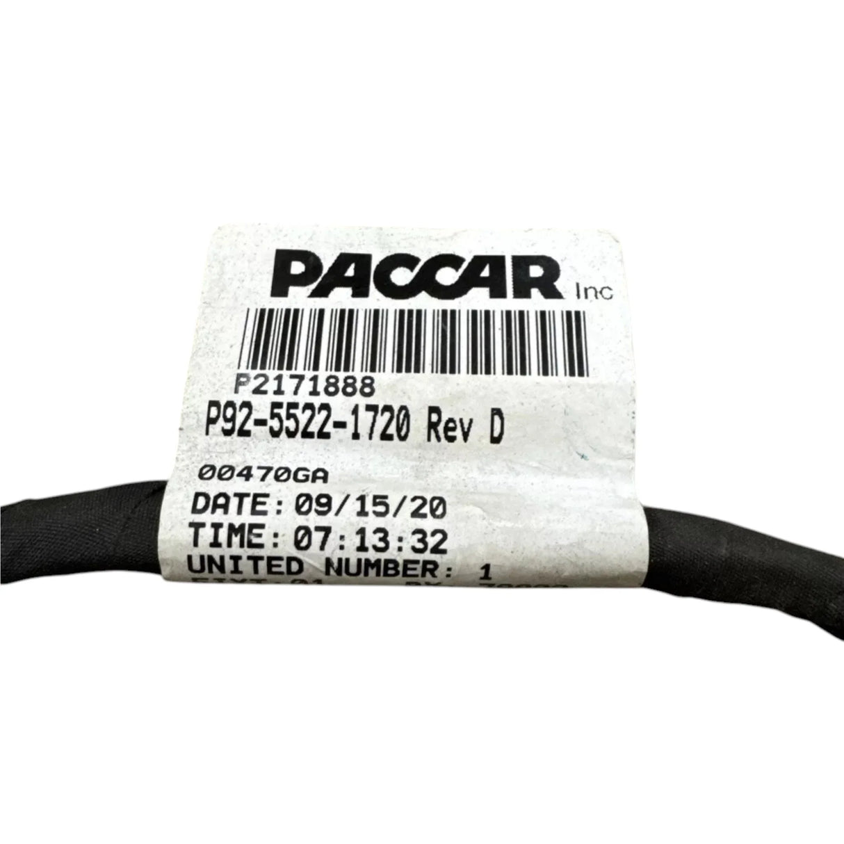 P92-5522-1720 Genuine Paccar Tail Lamp Harness - Truck To Trailer