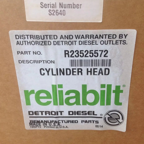 R235525572 Genuine Detroit Diesel Engine Cylinder Head - Truck To Trailer