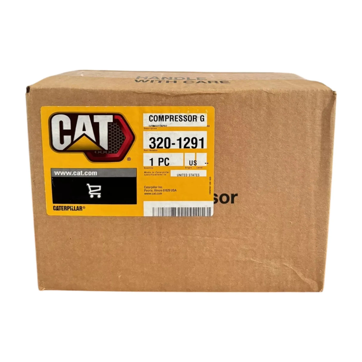 320-1291 CAT 24 Volt Basic Clutch And Refrigerant Compressor - Truck To Trailer