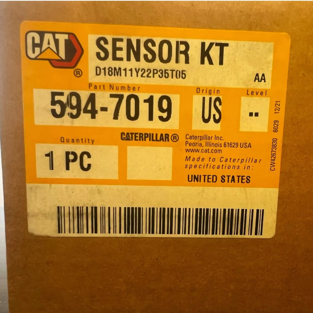 594-7019 Genuine Cat DEF Diesel Exhaust Fluid Sensor - Truck To Trailer