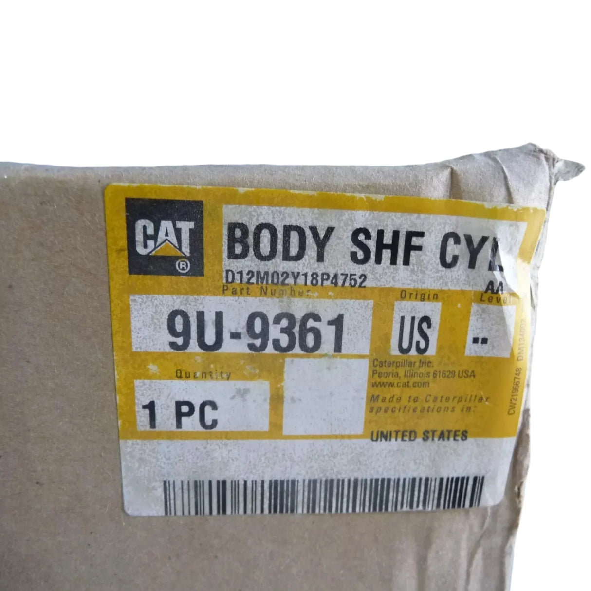 9U-9361 CAT 150mm Long Shift Cylinder Body - Truck To Trailer