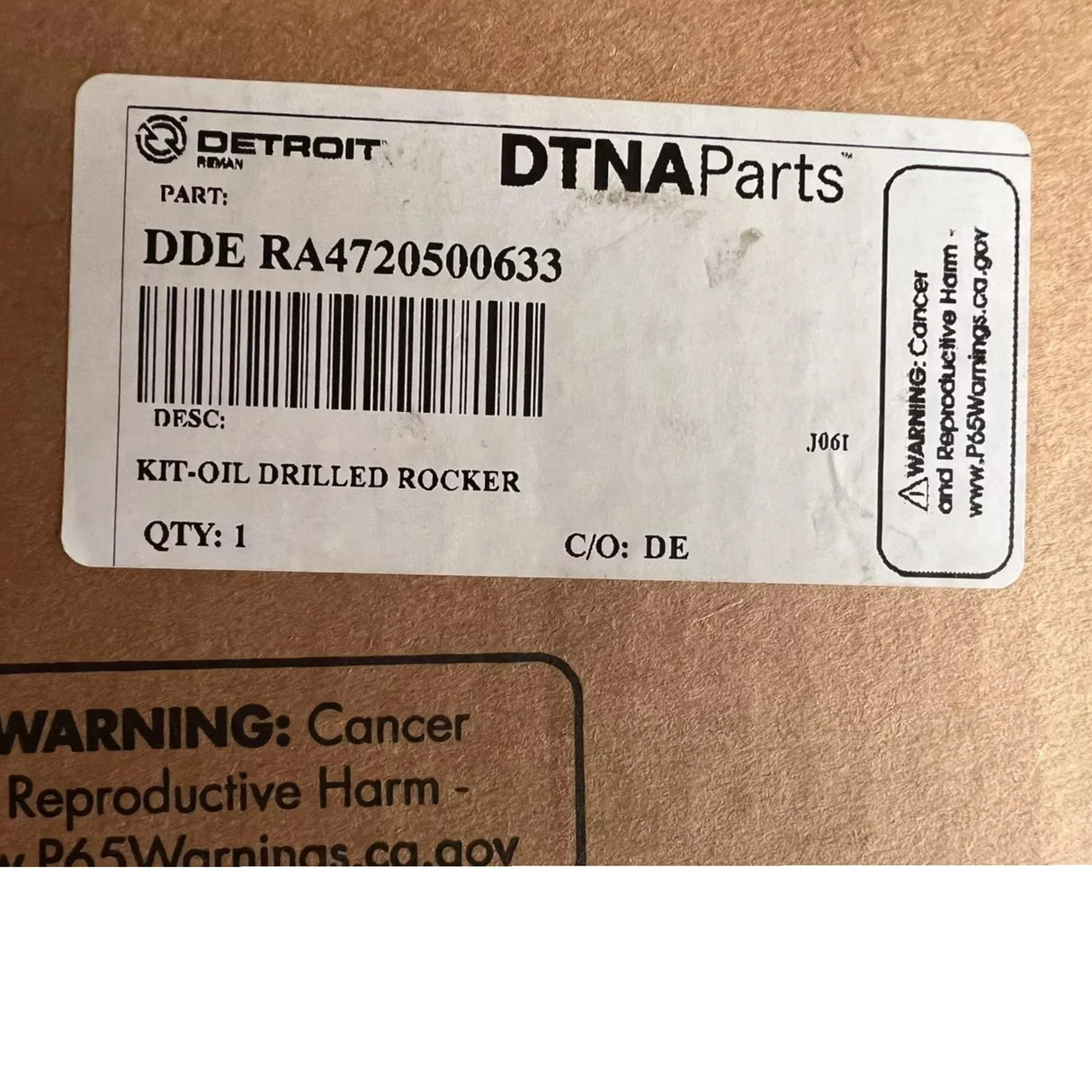 RA4720500633 Genuine Detroit Diesel Oil Drilled Rocker Kit - Truck To Trailer