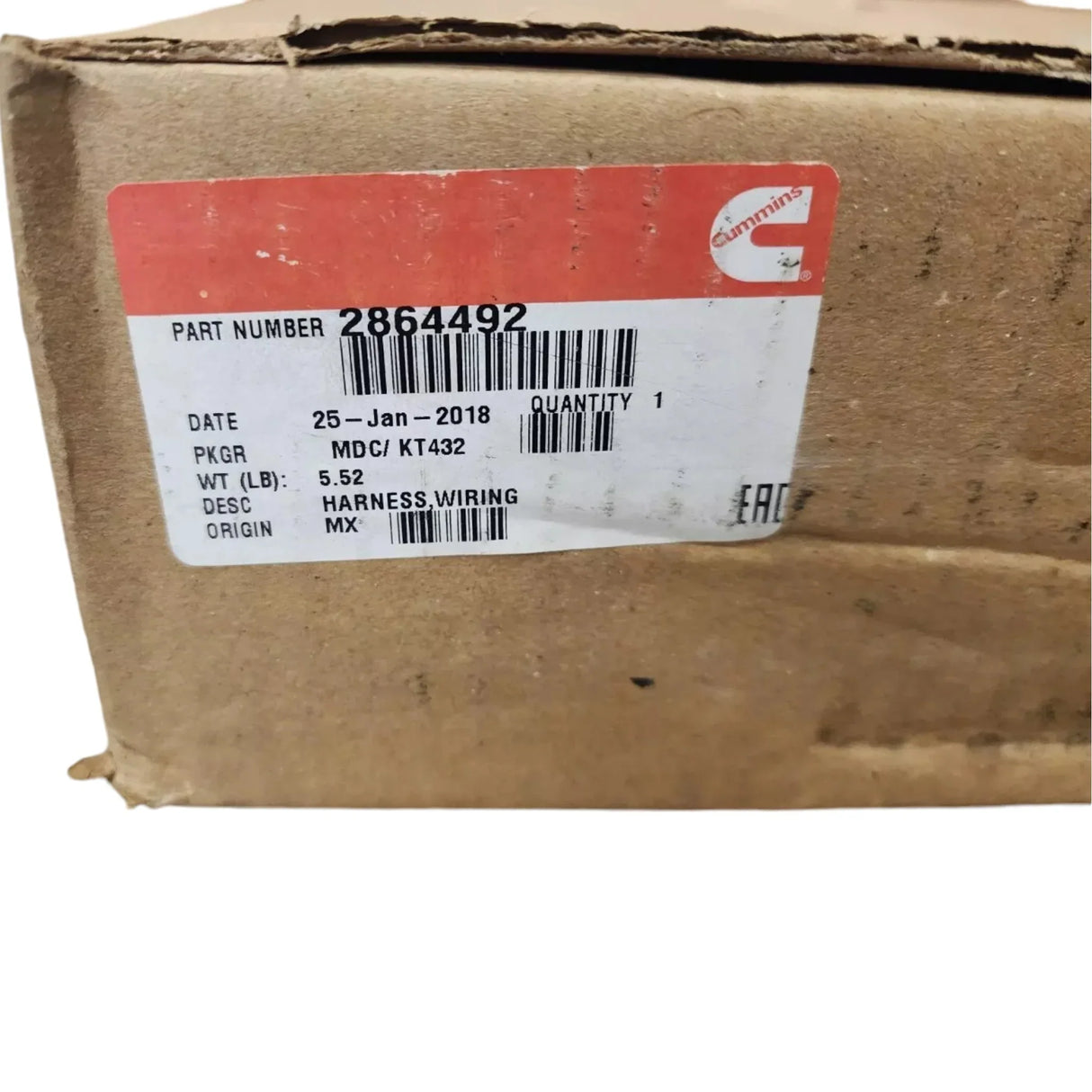 2864492 Cummins Wiring Harness - Truck To Trailer