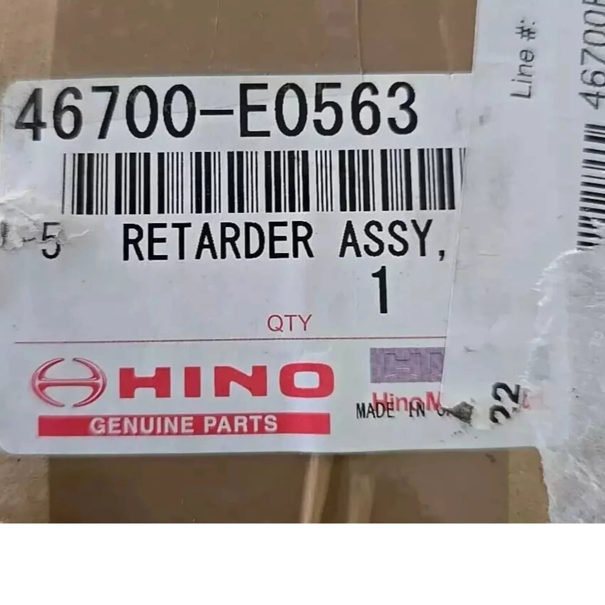 46700-E0563 Genuine Hino Engine Exhaust Brake Assembly - Truck To Trailer