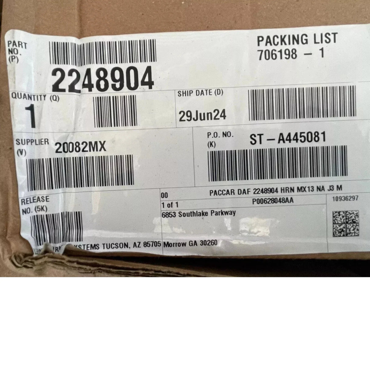 2248904 Genuine Paccar Engine Wiring Harness - Truck To Trailer