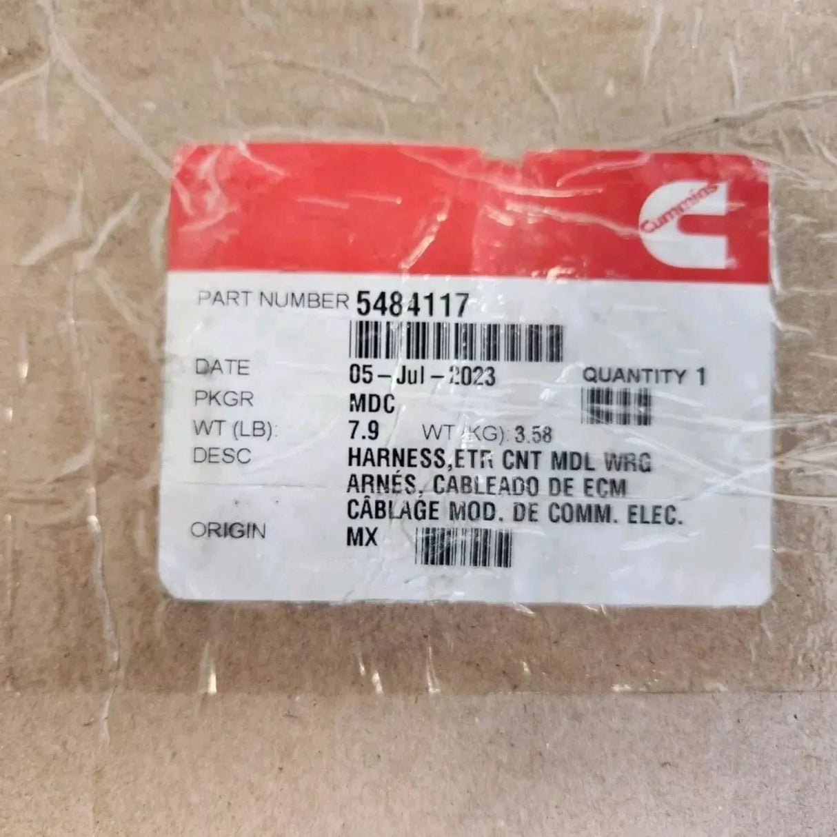 3692964 Genuine Cummins Electronic Control Module Wiring Harness - Truck To Trailer