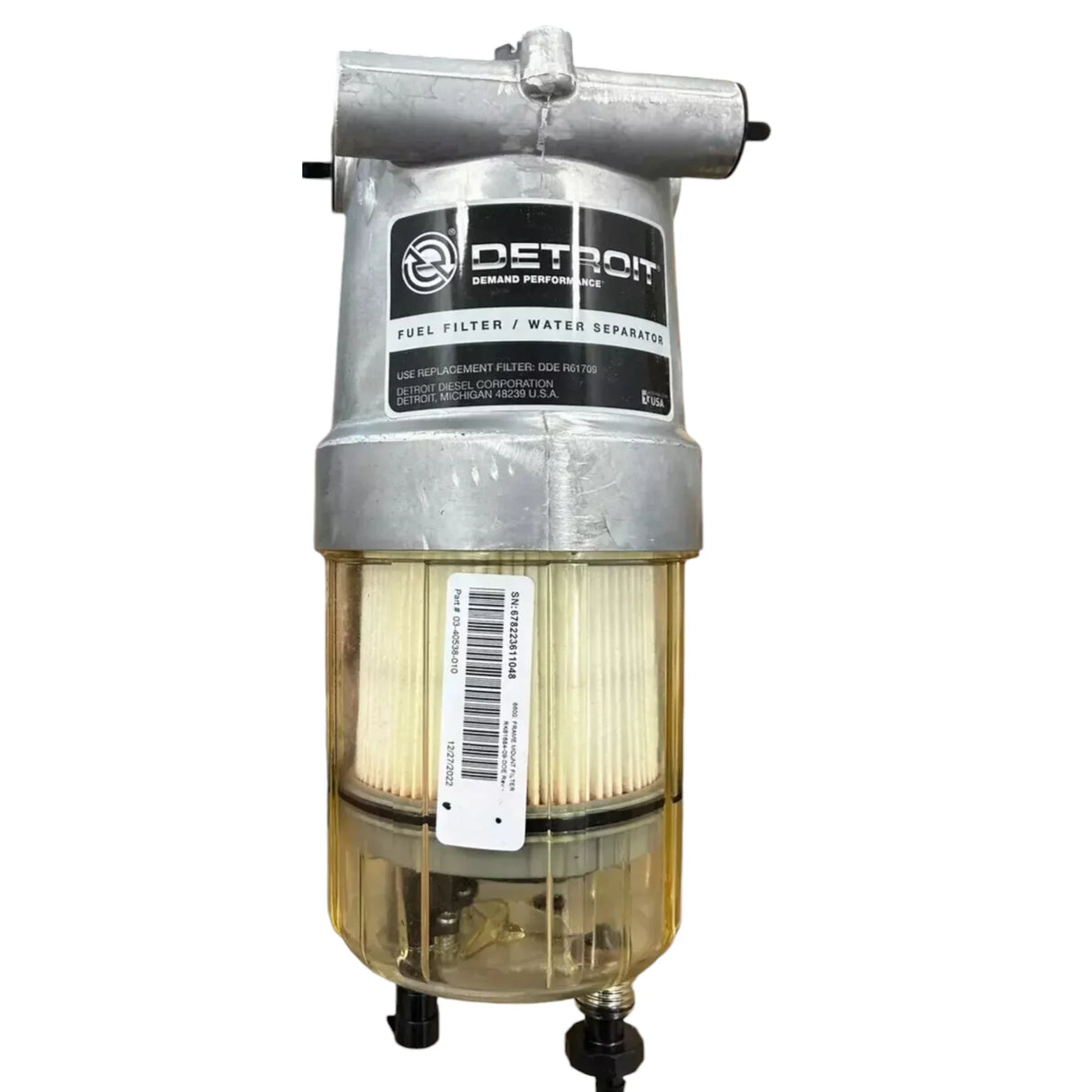 03-40538-010 Genuine Detroit Diesel Fuel Water Separator - Truck To Trailer