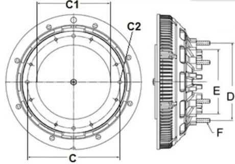 79A7627 Genuine Horton Fan Clutch - Truck To Trailer