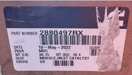 2880497RX Genuine Cummins Inlet Catalyst Module - Truck To Trailer