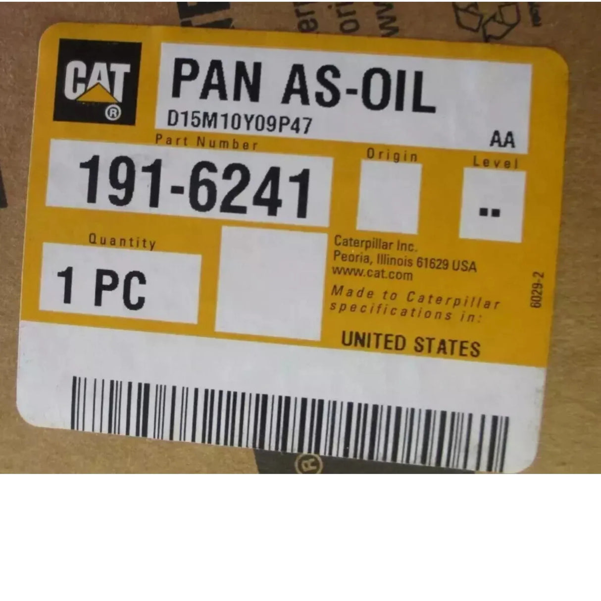 191-6241 Genuine Cat Oil Pan - Truck To Trailer
