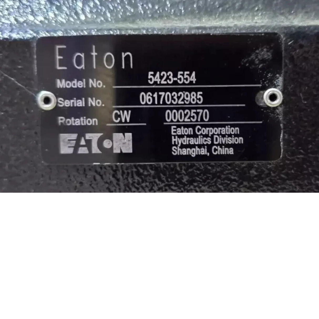 5423-554 Genuine Eaton Hydraulic Pump 1-1/2 Shaft - Truck To Trailer