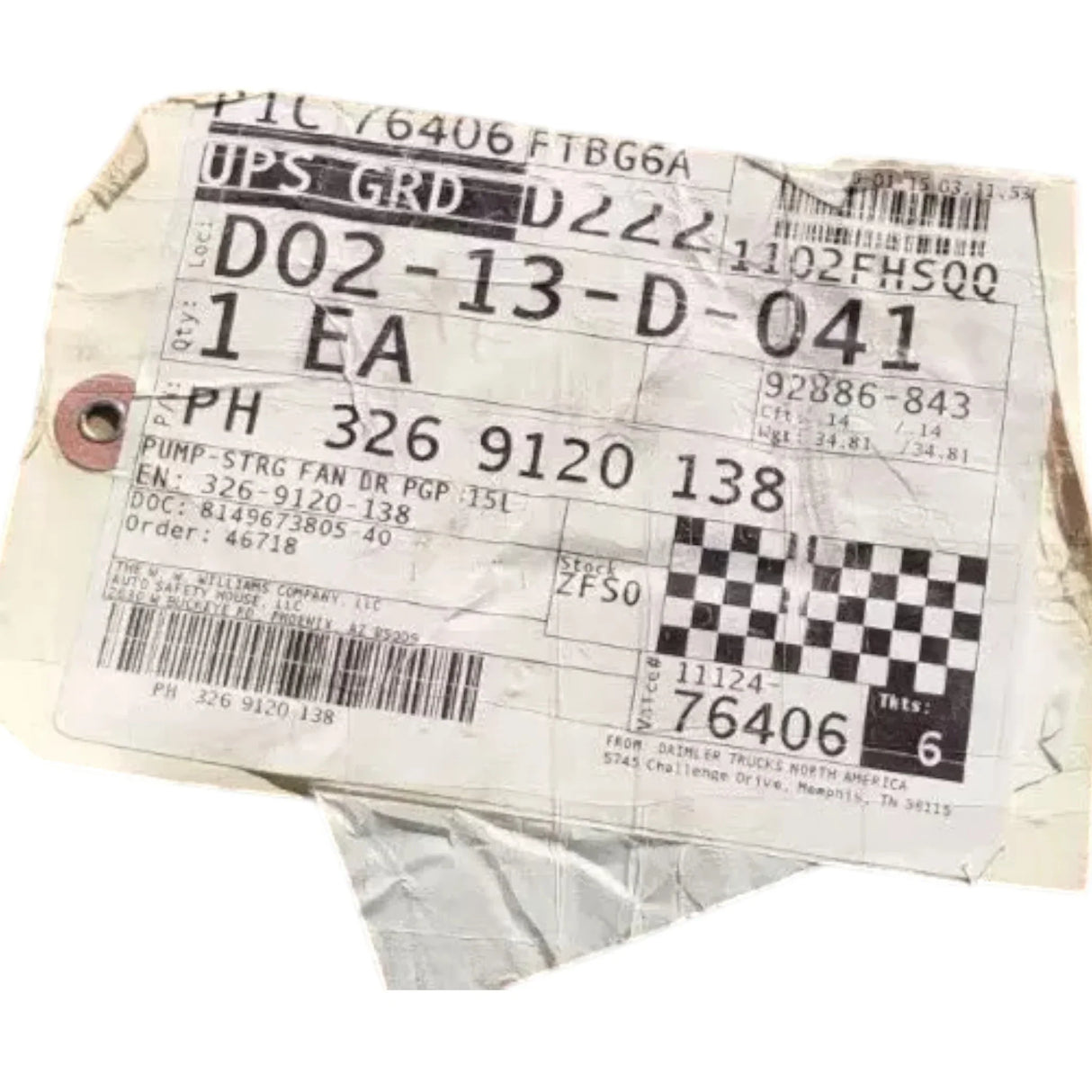 3269120138 Genuine Parker Power Steering Pump - Truck To Trailer