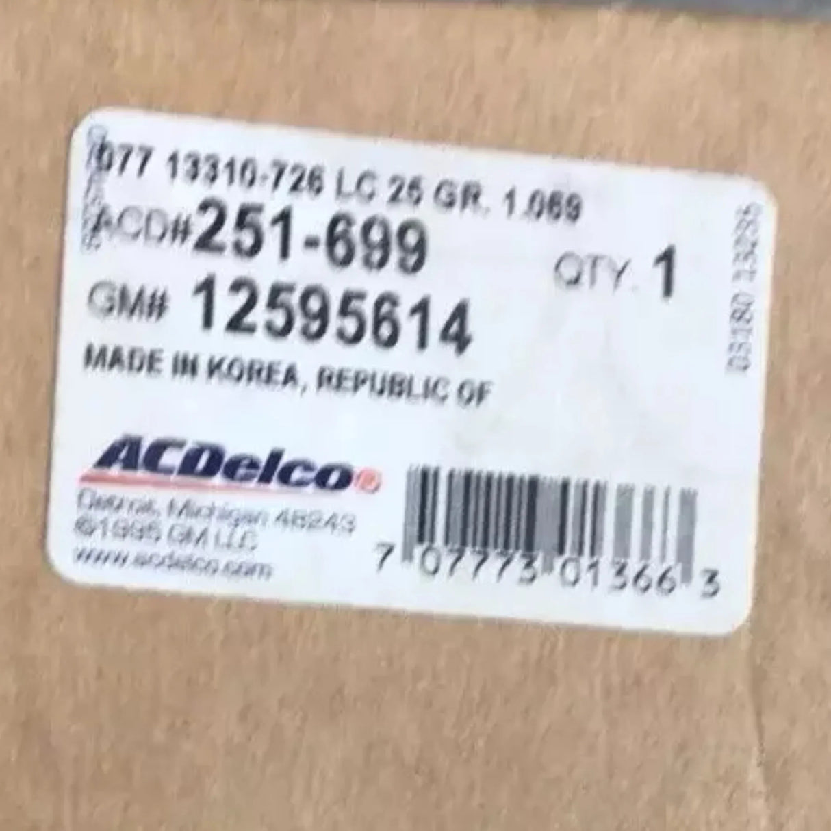 12595614 Genuine GM Water Pump - Truck To Trailer