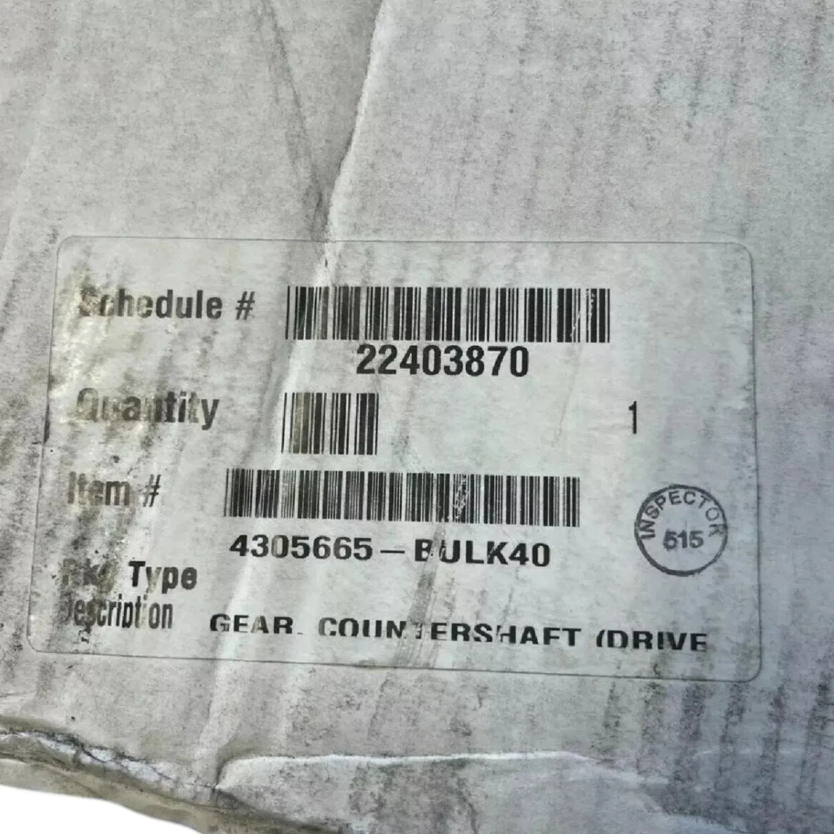 4305665 Genuine Eaton Countershaft Drive Gear - Truck To Trailer