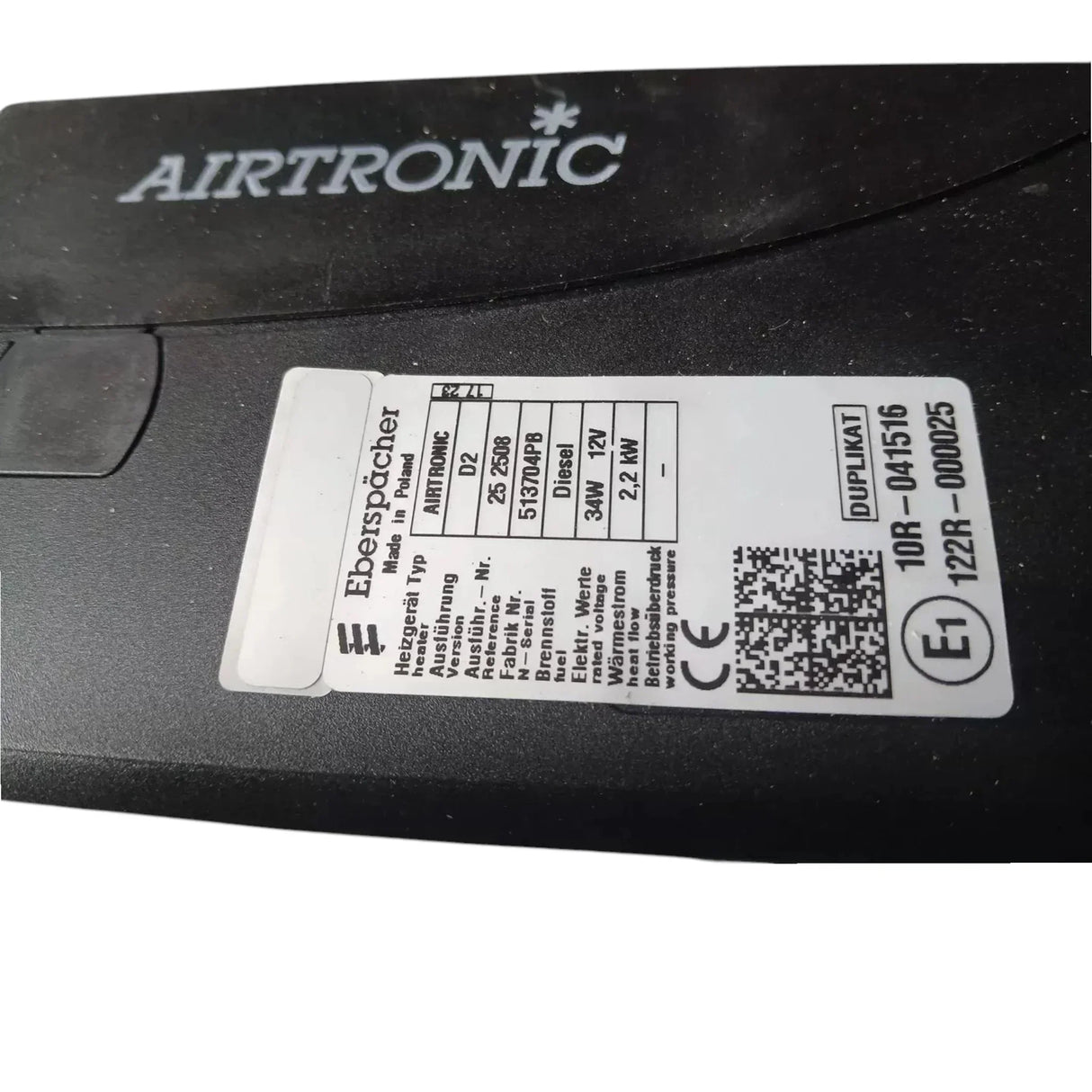 A2268260010 Genuine Freightliner Air Heater Airtronic D2 12V Diesel - Truck To Trailer