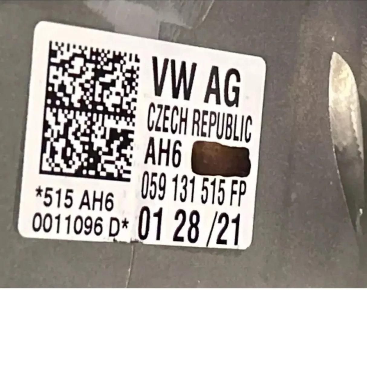 059131515FP Genuine Volkswagen Exhaust Gas Recirculation - Truck To Trailer