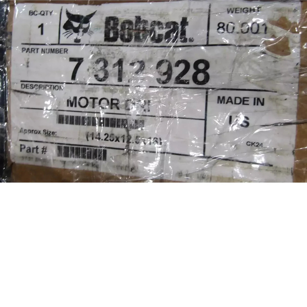 7312928 Genuine Bobcat Hydrostatic Drive Motor - Truck To Trailer