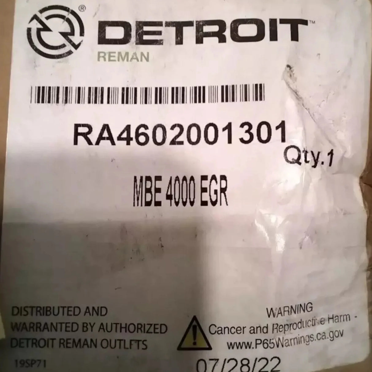 RA4602001301 Genuine Detroit Diesel Water Pump - Truck To Trailer