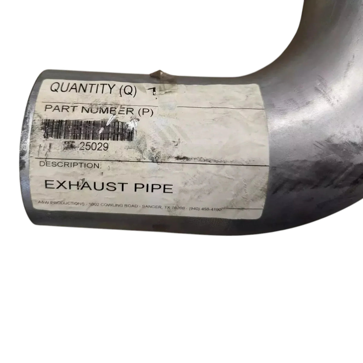 14-25029 Genuine Peterbilt Exhaust Pipe - Truck To Trailer
