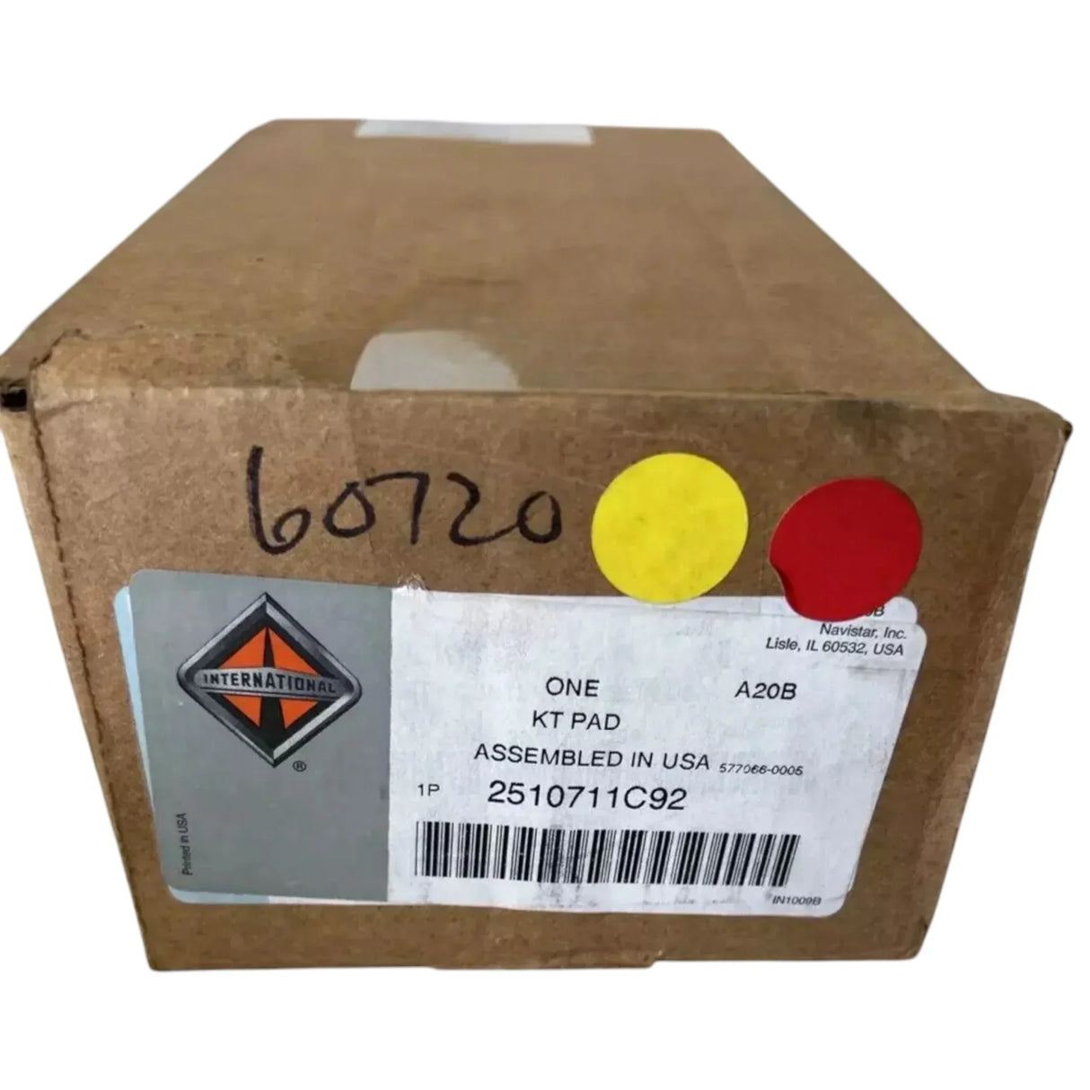 2510711C91 Genuine International Disc Brake Pad Set - Truck To Trailer