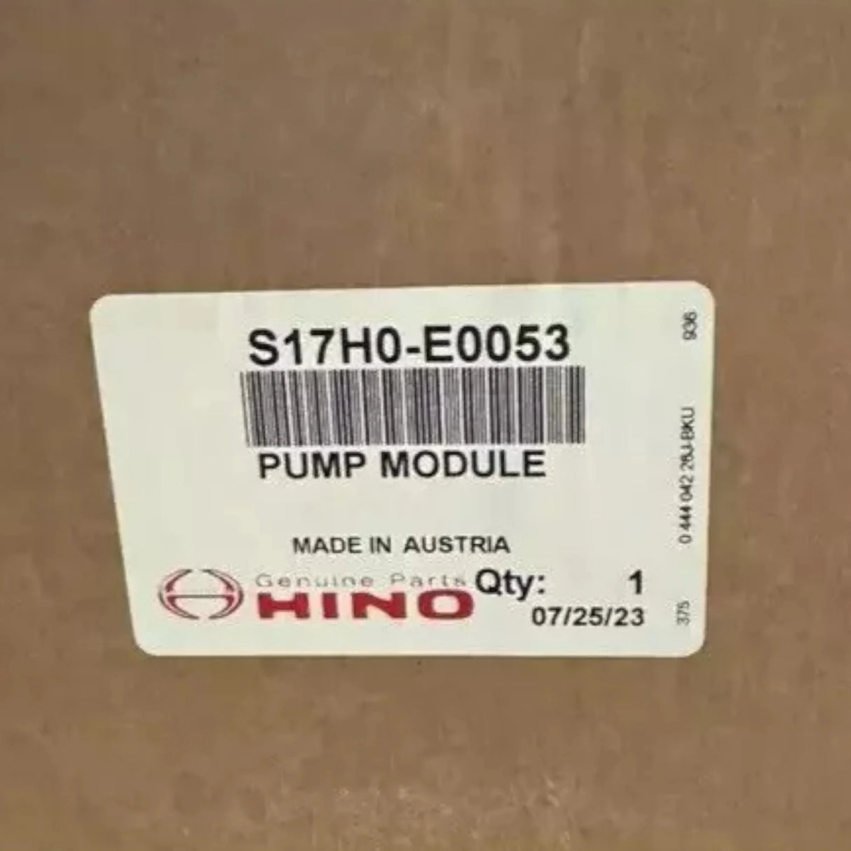 S17H0-E0053 Genuine Hino DPF Pump Assembly - Truck To Trailer