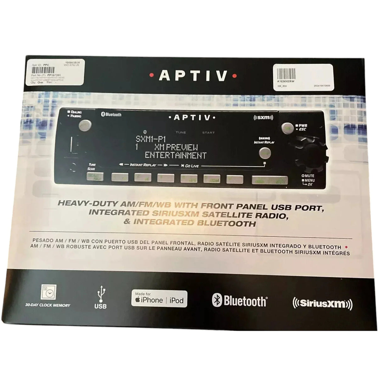 PP107201 Genuine Freightliner Digital Radio AM/FM/WB USB Port - Truck To Trailer