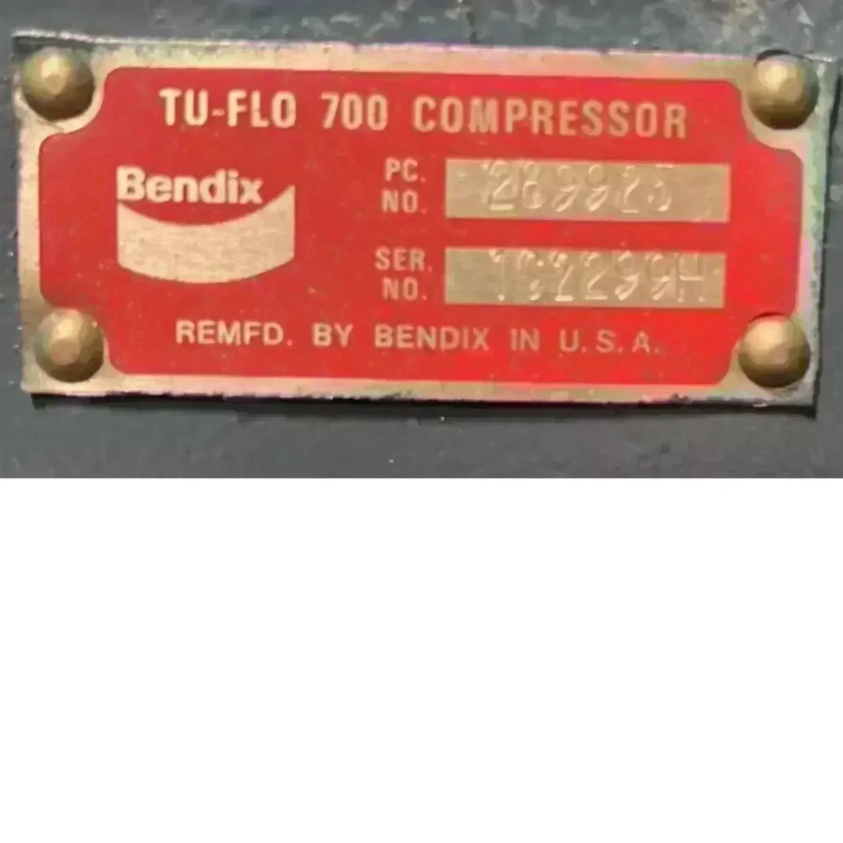 289925 Genuine Bendix Air Compressor - Truck To Trailer