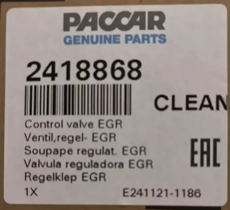2418868 Genuine Paccar EGR Control Valve - Truck To Trailer