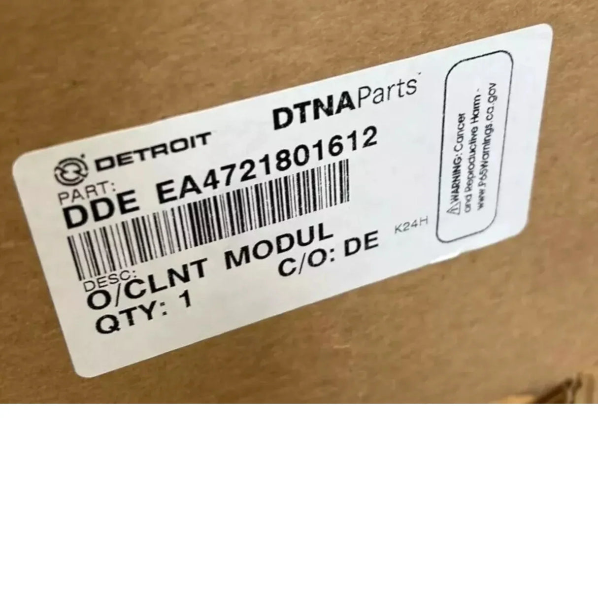 A4721801612 Genuine Detroit Diesel Oil Coolant Module - Truck To Trailer