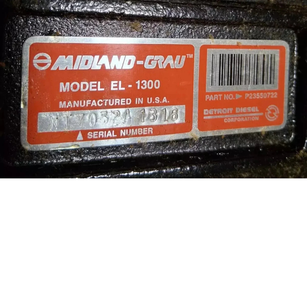 R23550722 Genuine Detroit Diesel Air Brake Compressor - Truck To Trailer