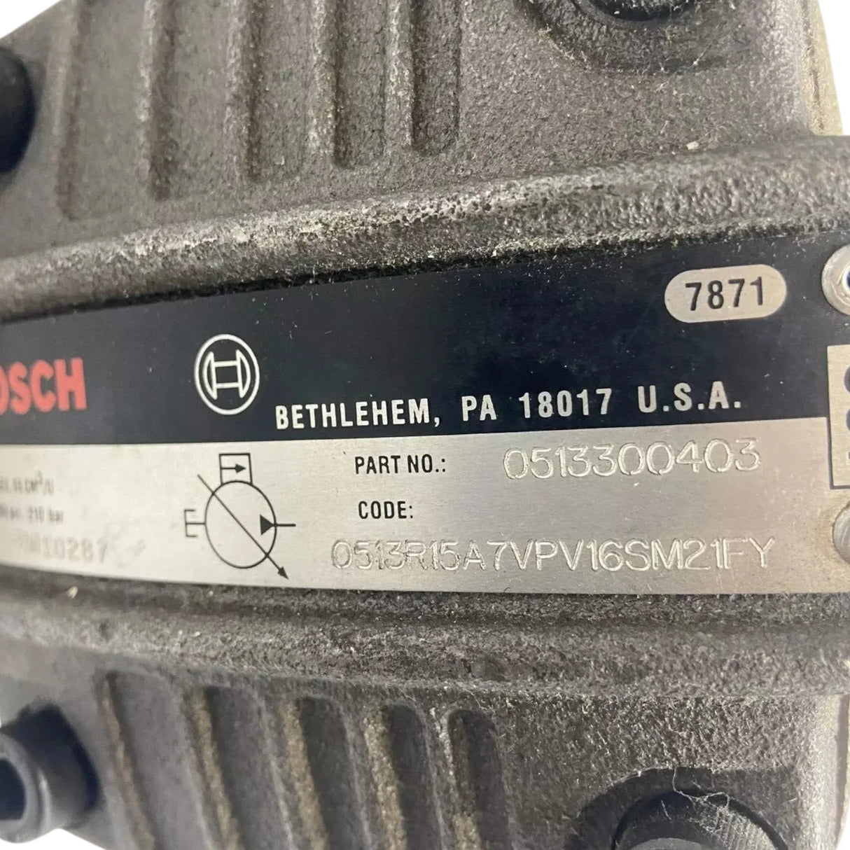 0513300403 Genuine Bosch Vane Pump 210 Bar - Truck To Trailer