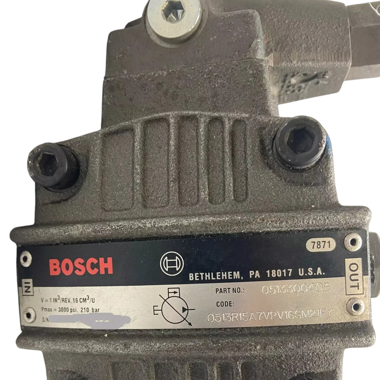 0513300403 Genuine Bosch Vane Pump 210 Bar - Truck To Trailer