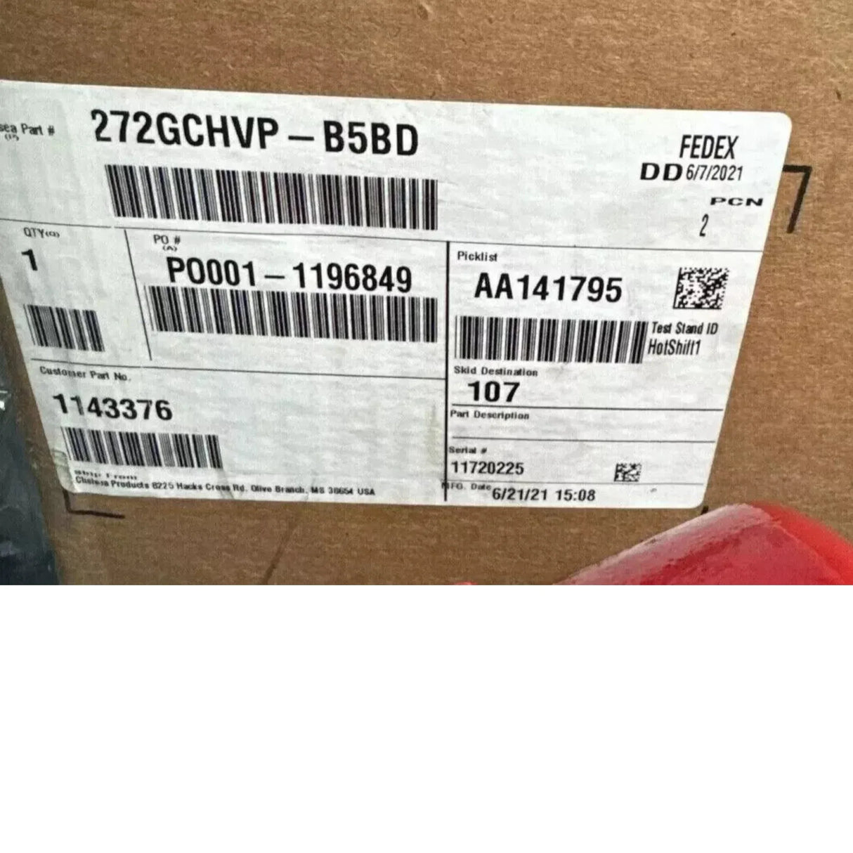 272GCHVP-B5BD Genuine Chelsea PTO Power Take Off - Truck To Trailer