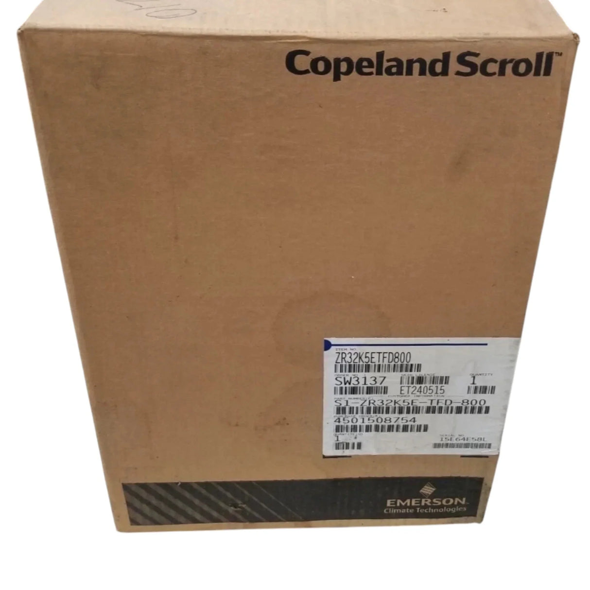 ZR32K5E-TFD-800 Genuine Copeland Scroll Compressor 460V - Truck To Trailer